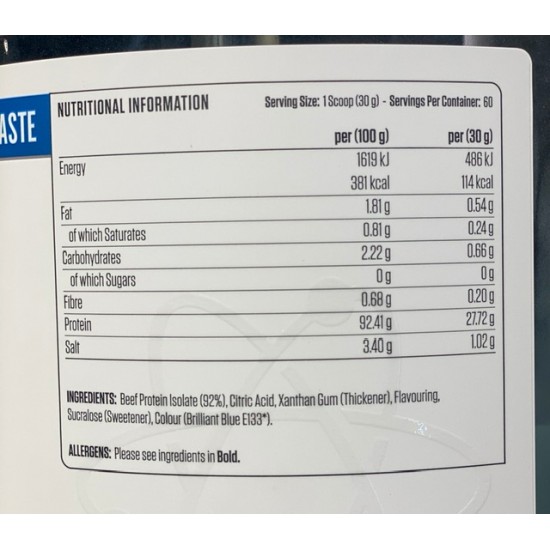 ابلايد بيف اكس بي نكهه التوت الأزرق خالي من اللاكتوز