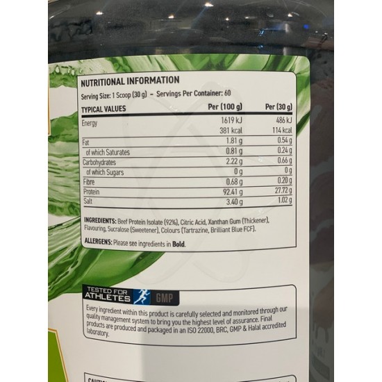 ابلايد بيف اكس بي نكهه الحمضيات خالي من اللاكتوز