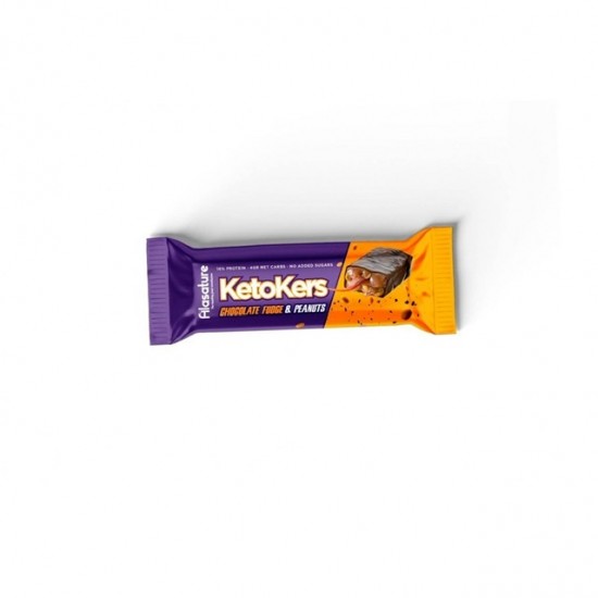كيتو كرز بار فدج الشوكولاته والفول السوداني
