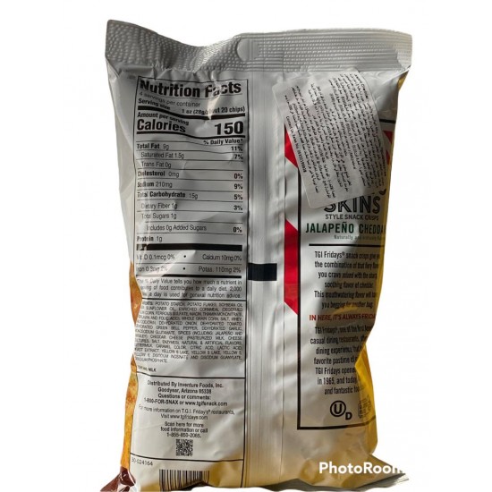 فرايديز رقائق البطاطس بنكهه هالابينو تشيدر