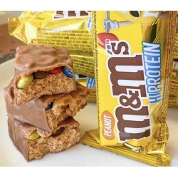 ام اند امز هاي بروتين بار بالفول السوداني 