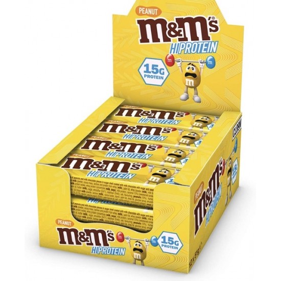 ام اند امز هاي بروتين بار بالفول السوداني 