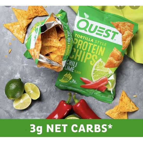  كويست بروتين شيبس بالفلفل والليمون