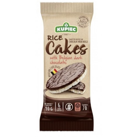 كعك الأرز KUPIEC الشوكولاتة الغامقة