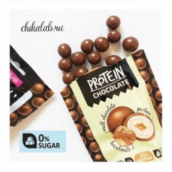 كرات الشوكلاته بالبندق عالي البروتين شيك لاب