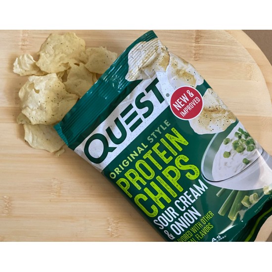   كويست بروتين شيبس بصل و كريمه حامضه 