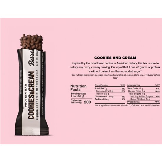  باربيلز بروتين بار كوكيز كريم