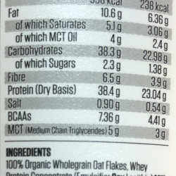 شوفان عالي البروتين بالتوت الازرق٦٠جم